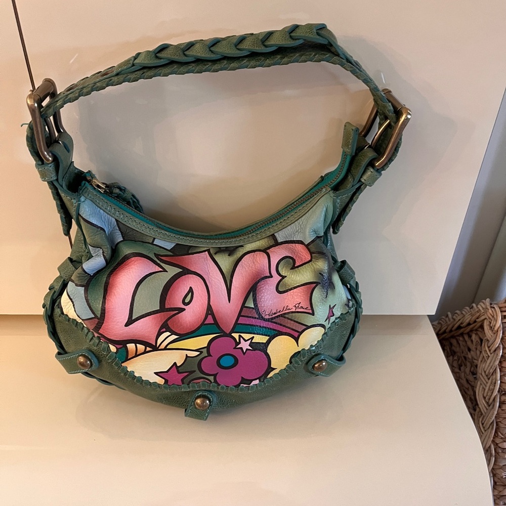 Never worn leather original Isabella Fiore bag